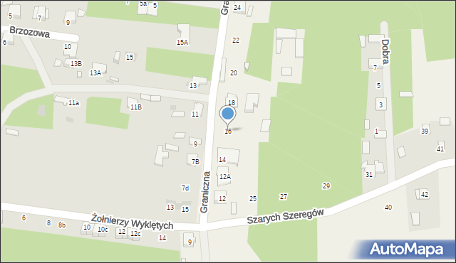 Wilczeniec, Graniczna, 16, mapa Wilczeniec