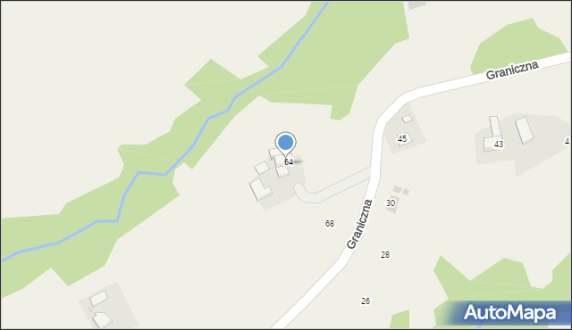 Witanowice, Graniczna, 66, mapa Witanowice