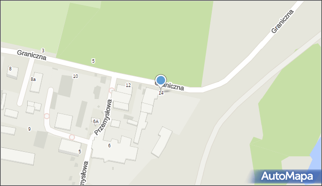 Włodawa, Graniczna, 14, mapa Włodawa