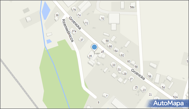 Włoszakowice, Grotnicka, 35a, mapa Włoszakowice
