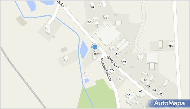 Włoszakowice, Grotnicka, 39, mapa Włoszakowice