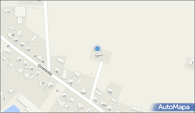 Włoszakowice, Grotnicka, 52C, mapa Włoszakowice