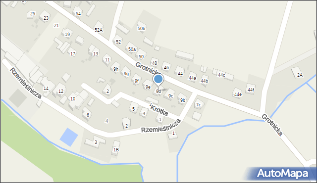 Włoszakowice, Grotnicka, 9d, mapa Włoszakowice