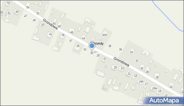 Wojcieszków, Grondowa, 31, mapa Wojcieszków