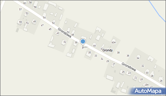 Wojcieszków, Grondowa, 37, mapa Wojcieszków
