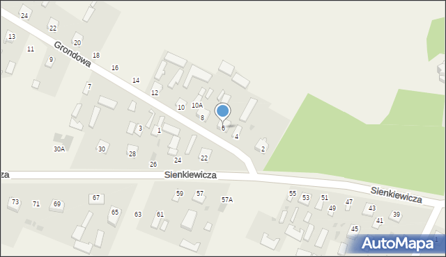Wojcieszków, Grondowa, 6, mapa Wojcieszków