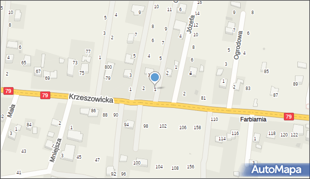 Wola Filipowska, Graniczna, 1, mapa Wola Filipowska