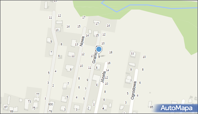 Wola Filipowska, Graniczna, 8, mapa Wola Filipowska