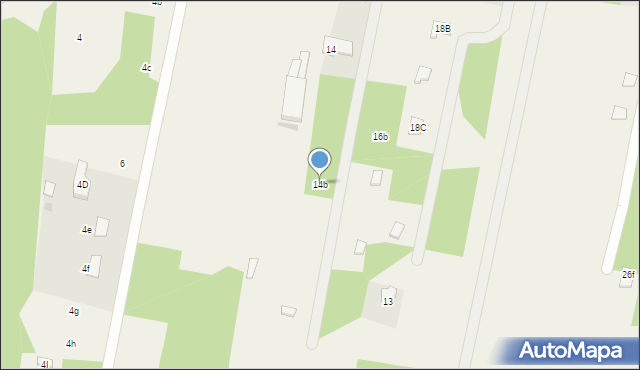 Wola Kazubowa, Graniczna, 14b, mapa Wola Kazubowa