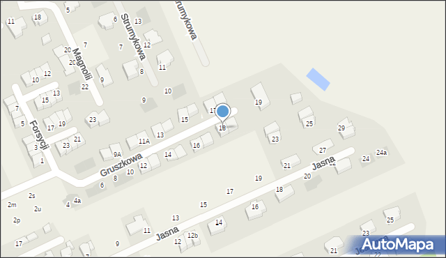 Wołczkowo, Gruszkowa, 18, mapa Wołczkowo