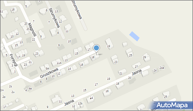 Wołczkowo, Gruszkowa, 18A, mapa Wołczkowo