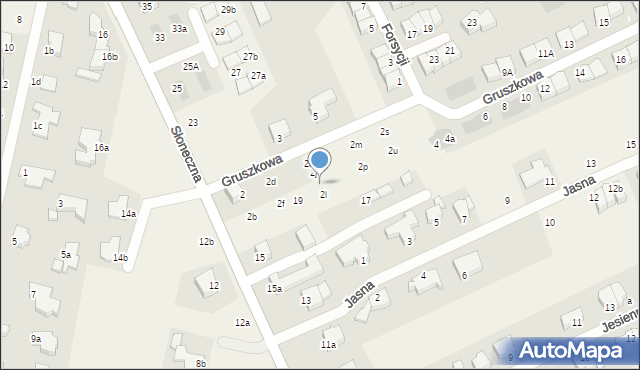 Wołczkowo, Gruszkowa, 2k, mapa Wołczkowo