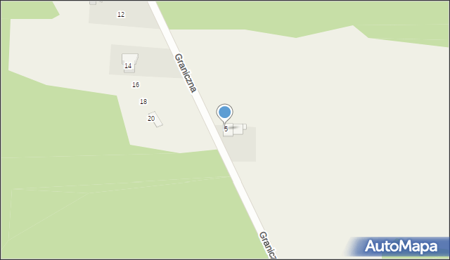 Wólka Jeżewska, Graniczna, 5, mapa Wólka Jeżewska