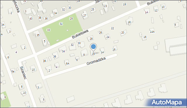 Wólka Kozodawska, Gromadzka, 10, mapa Wólka Kozodawska