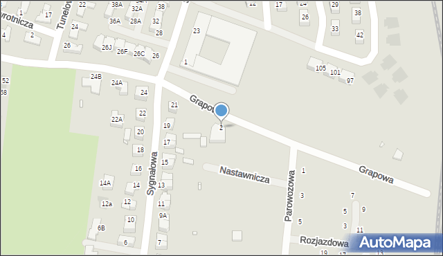 Wrocław, Grapowa Wilhelma, 2, mapa Wrocławia
