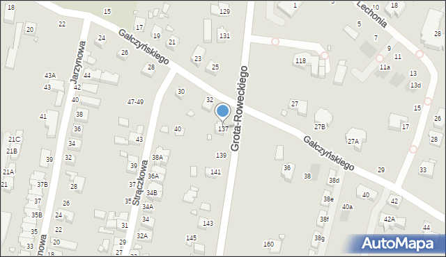 Wrocław, Grota-Roweckiego Stefana, gen., 137, mapa Wrocławia