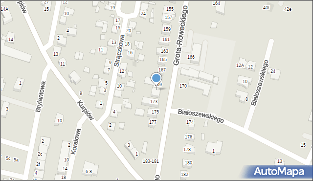 Wrocław, Grota-Roweckiego Stefana, gen., 171, mapa Wrocławia