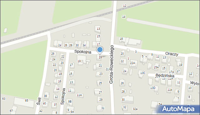 Wrocław, Grota-Roweckiego Stefana, gen., 19, mapa Wrocławia