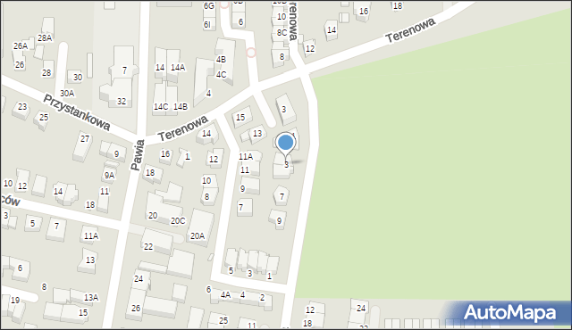 Wrocław, Granitowa, 3, mapa Wrocławia