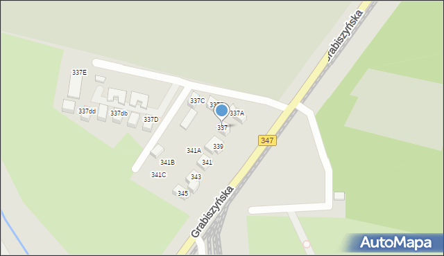 Wrocław, Grabiszyńska, 337, mapa Wrocławia