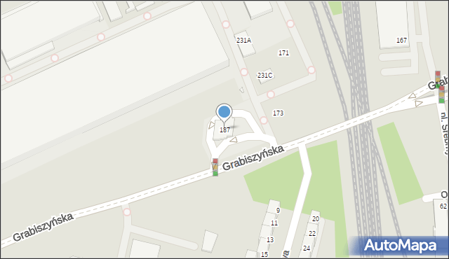 Wrocław, Grabiszyńska, 187, mapa Wrocławia