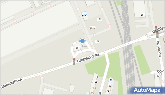 Wrocław, Grabiszyńska, 189, mapa Wrocławia