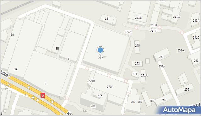 Wrocław, Grabiszyńska, 277, mapa Wrocławia