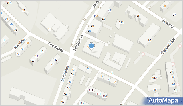 Wrocław, Grochowa, 7, mapa Wrocławia
