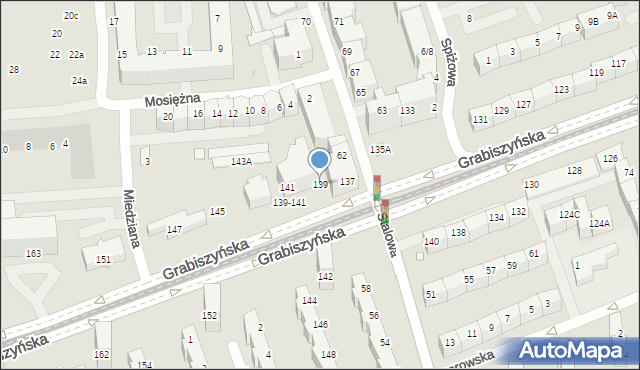 Wrocław, Grabiszyńska, 139, mapa Wrocławia