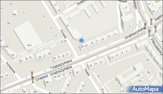 Wrocław, Grabiszyńska, 23, mapa Wrocławia