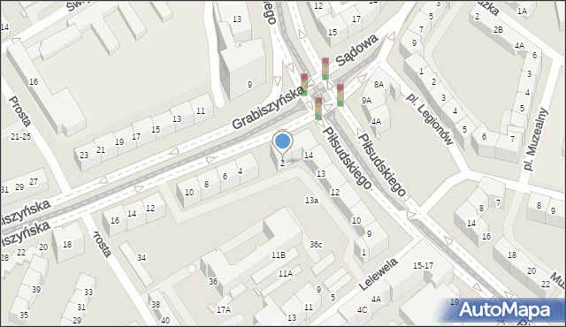 Wrocław, Grabiszyńska, 2, mapa Wrocławia
