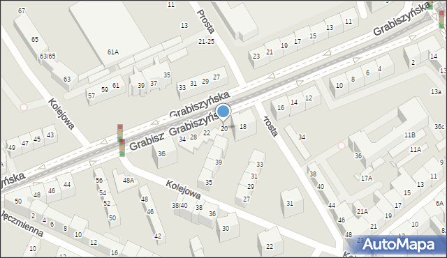 Wrocław, Grabiszyńska, 20, mapa Wrocławia