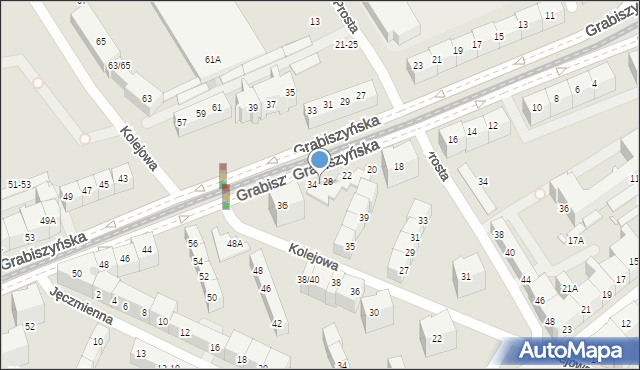 Wrocław, Grabiszyńska, 32, mapa Wrocławia