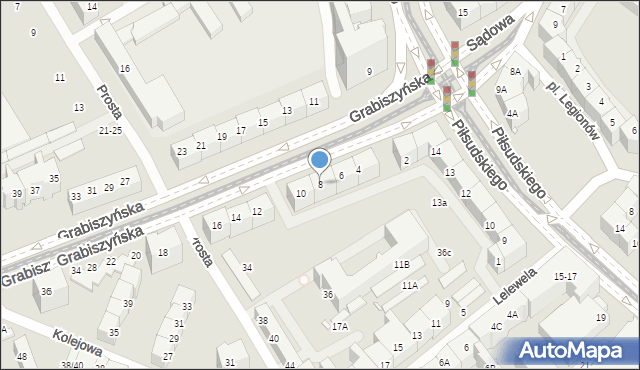 Wrocław, Grabiszyńska, 8, mapa Wrocławia