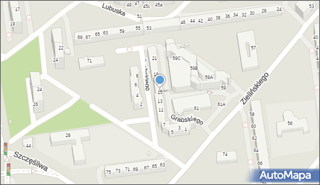 Wrocław, Grabskiego Władysława, 15, mapa Wrocławia