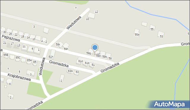 Wrocław, Gromadzka, 59e, mapa Wrocławia