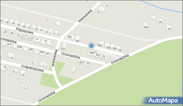 Wrocław, Gromadzka, 73c, mapa Wrocławia