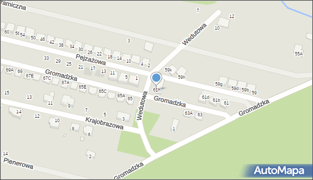 Wrocław, Gromadzka, 73d, mapa Wrocławia