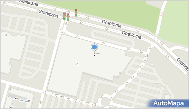 Wrocław, Graniczna, 2, mapa Wrocławia