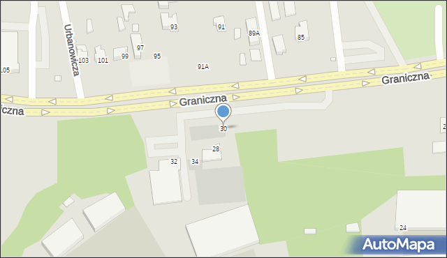 Wrocław, Graniczna, 30, mapa Wrocławia