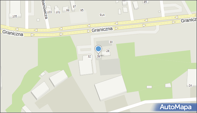 Wrocław, Graniczna, 34, mapa Wrocławia