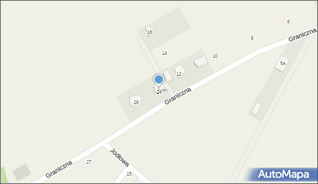 Wsola, Graniczna, 24, mapa Wsola