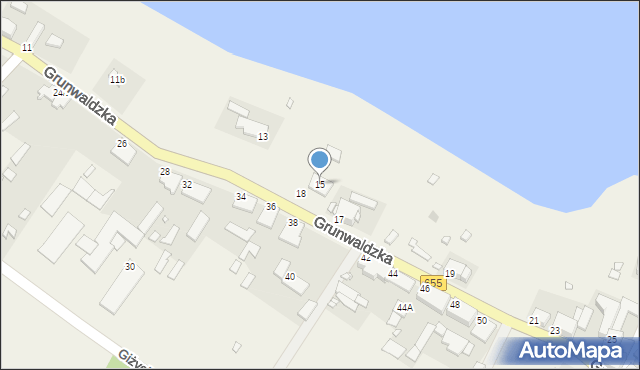 Wydminy, Grunwaldzka, 15, mapa Wydminy