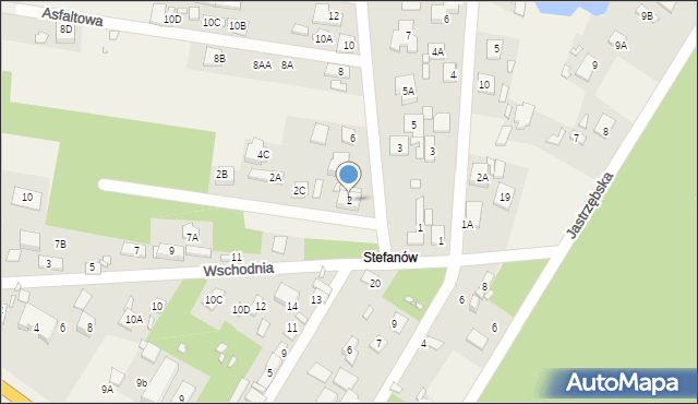 Żabieniec, Graniczna, 2, mapa Żabieniec