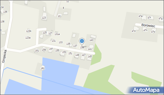 Zaborze, Grojecka, 139, mapa Zaborze