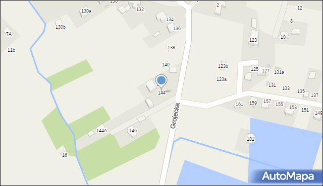 Zaborze, Grojecka, 144, mapa Zaborze