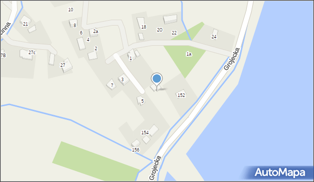 Zaborze, Grojecka, 152b, mapa Zaborze