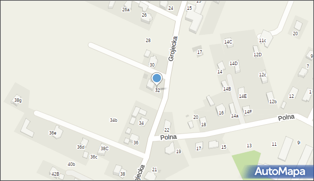Zaborze, Grojecka, 32, mapa Zaborze