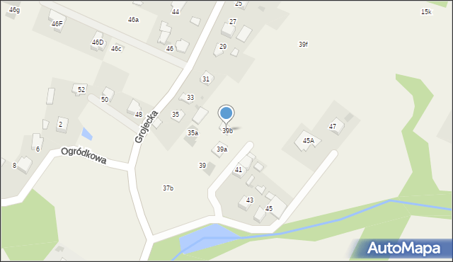 Zaborze, Grojecka, 39b, mapa Zaborze