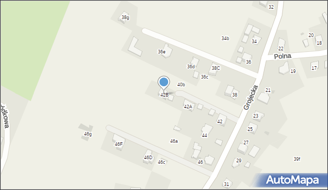 Zaborze, Grojecka, 42B, mapa Zaborze